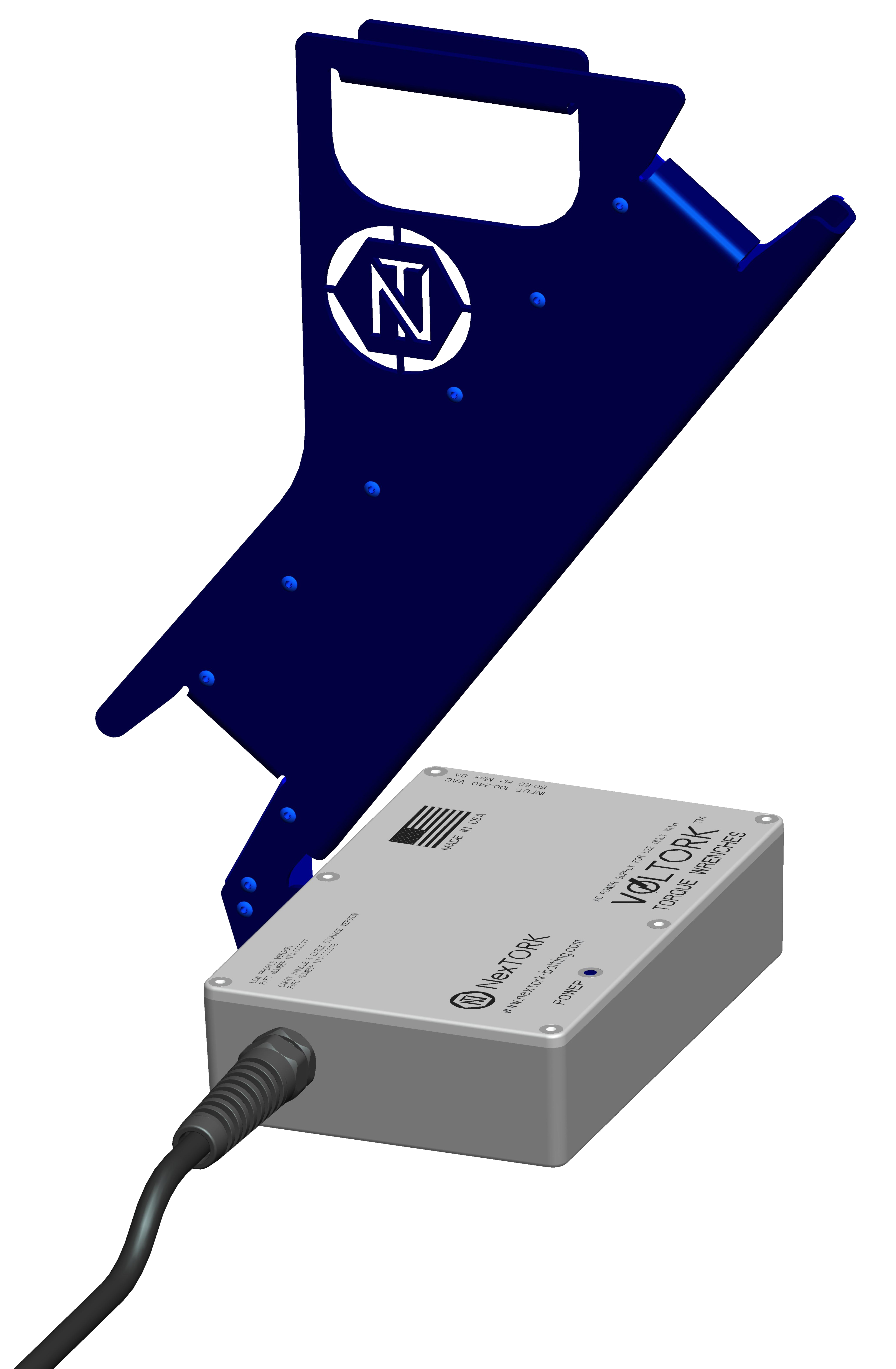 Carry handle and cable storage accessory